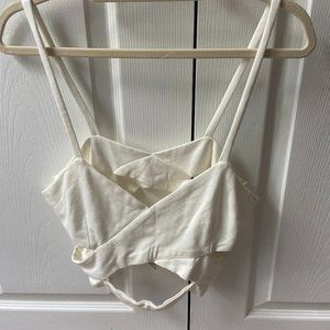 Strappy cutout  crop top